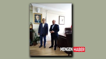 Mengen Belediye Başkanı Turhan Bulut ile Ticaret ve Sanayi Odası Başkanı Türker Ateş Bir Araya Geldi