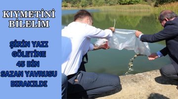 Şirinyazı Göletine Bereket Olsun