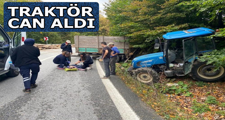 Traktörden Yola Savrulan Kadın Öldü