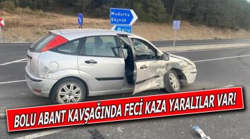 Abant Kavşağında Zincirleme Kaza