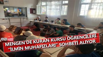 Mengen Diyanet Gençlik Vakfı Sohbetleri Devam Ediyor