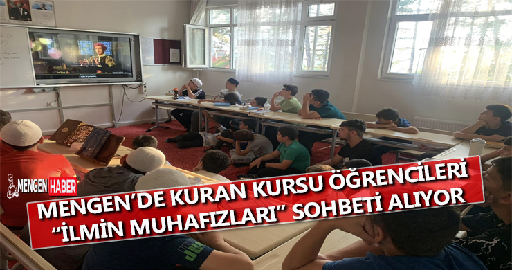 Mengen Diyanet Gençlik Vakfı Sohbetleri Devam Ediyor