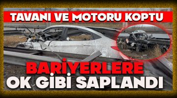 Gerede Yolunda Tavanı ve Motoru Kopan Aracın Şoförü….