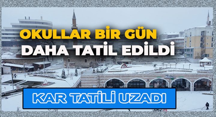 BOLU’DA EĞİTİME BİR GÜN DAHA ‘KAR’ ENGELİ