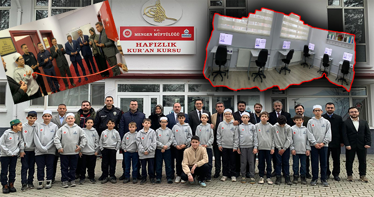 Uçar Vakfından Mengen Yatılı Hafızlık Kur’an Kursu’na Bilgisayar Sınıfı